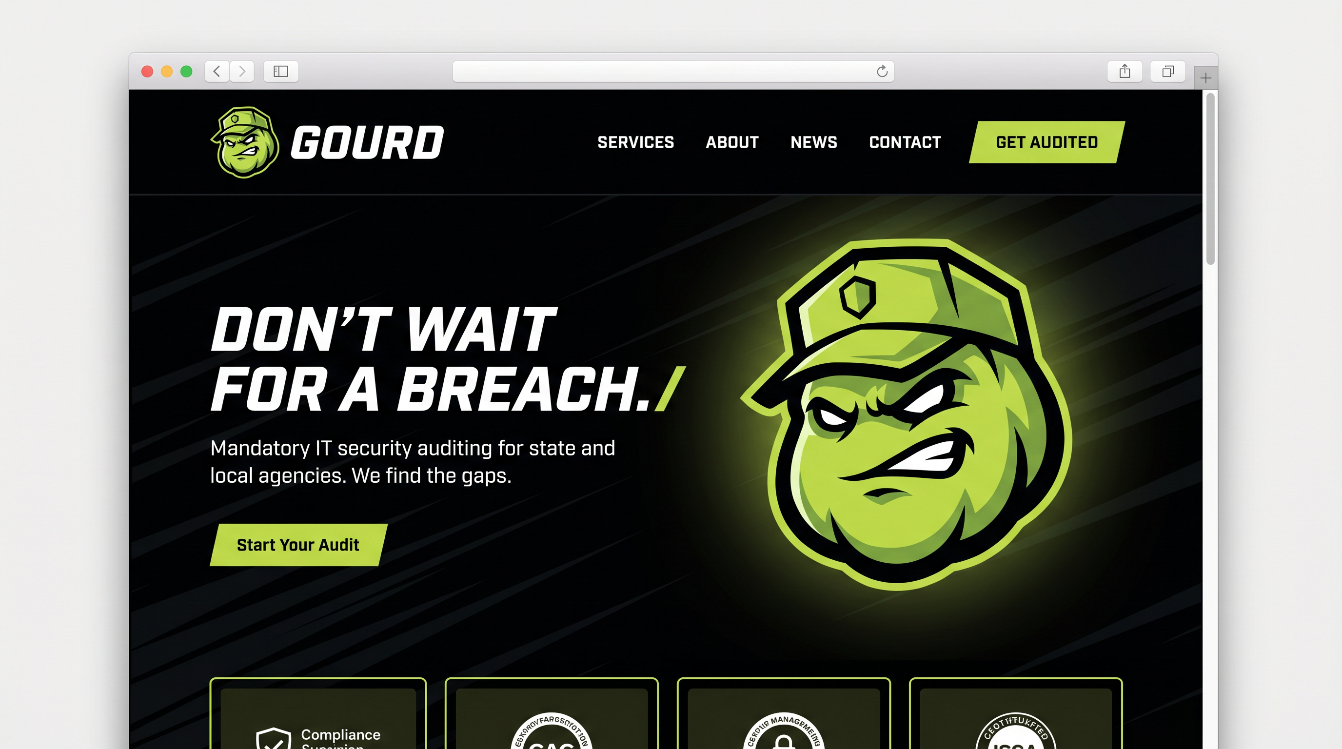 Esports homepage mockup