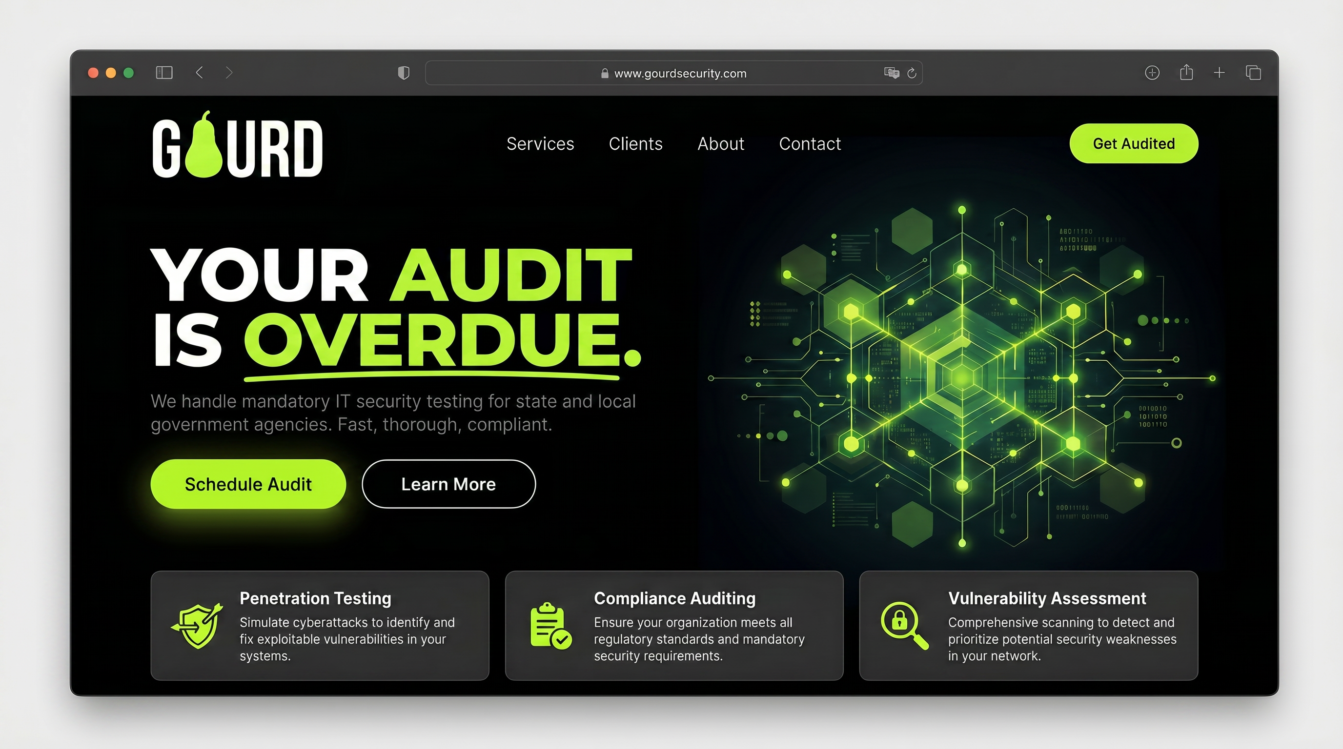The Wordmark homepage mockup